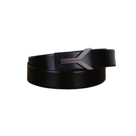 Black Natural Leather Belt