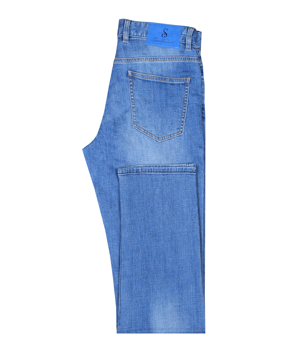 Scallezioni Men's 4 Button Jeans