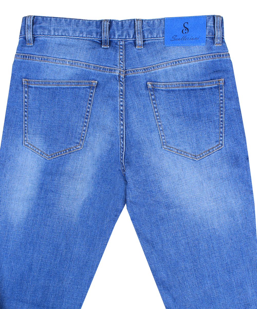 Scallezioni Men's 4 Button Jeans