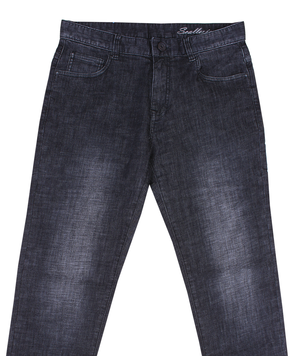 Scallezioni Men's Regular Fit Flex Jeans