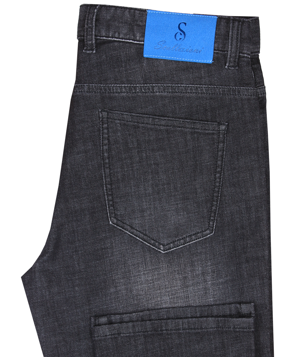 Scallezioni Men's Regular Fit Flex Jeans