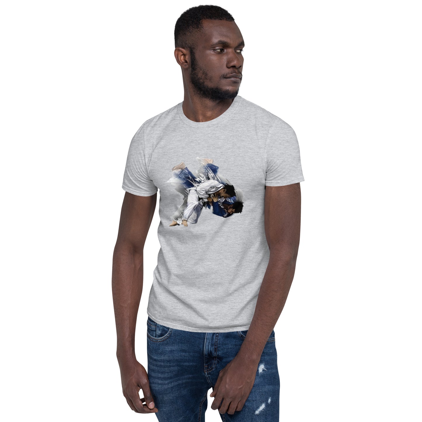 Short-Sleeve Unisex T-Shirt with Jui-Jitsu Printing