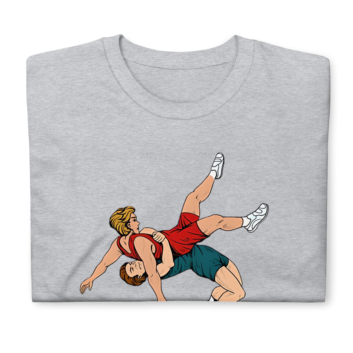 Short-Sleeve Unisex T-Shirt Whit Wrestlig Print