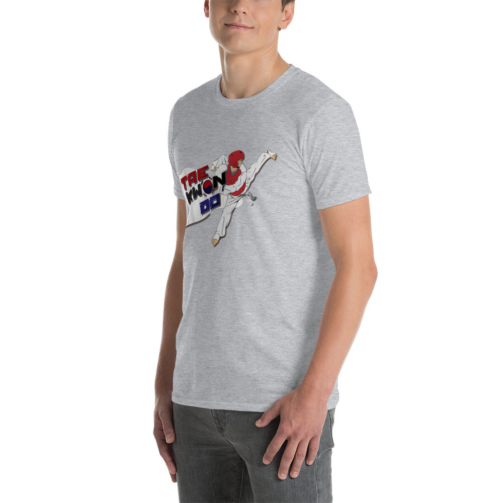 Short-Sleeve Unisex T-Shirt With Taekwondo Print