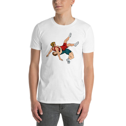 Short-Sleeve Unisex T-Shirt Whit Wrestlig Print